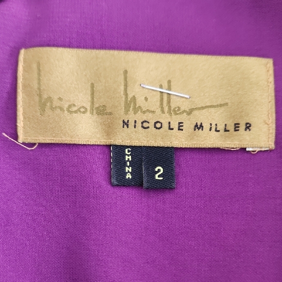 Nicole Miller Purple Satin Dress - Picture 6 of 6